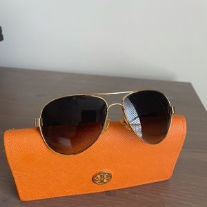 Tory Burch polarized aviator sunglasses
